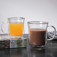 STAR-HOME tasse à thé à eau en verre transparent à double paroi fabricant de verre tasse à vin en verre conception de tasse