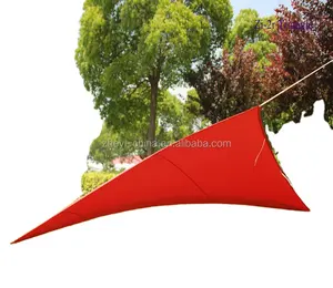 outdoor sunshade best selling polyester sun shade sail with pu coated triangle sunshade awning for shanghai zoie