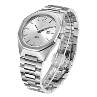 Jam tangan pria Ultra tipis, jam tangan pria Ultra tipis, desainer Logo kustom, MOQ rendah, jam tangan mewah pria populer