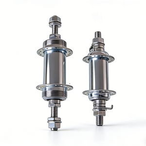 Ruedas de Bicicleta <span class=keywords><strong>MTB</strong></span>/BMX Delanteras/Traseras de Acero Galvanizado - Eje Atornillable con Rodamientos Sellados, Cuerpo de Freehub HG Tipo Tuerca, Duraderas, 36 Radios - Product Image 5