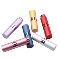 Flacon de parfum unique en aluminium de poche, rechargeable, coloré (rouge, rose), mini 5 ml, 10 ml, 15 ml, 20 ml, 30 ml, vente en gros