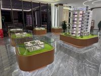 Maqueta Arquitectónica Personalizada de Edificio, Maqueta de Mesa de Arena de Edificio Comercial para Exhibición en Sala de Exposiciones Inmobiliarias