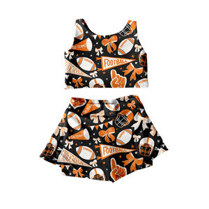 Pré-venda Boutique Game Day Cheer Novos Projetos Roupas Infantis Little Girls Saias Shorts Liner Outfits Atacado Athletic Wear - Product Image 2