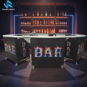Barra de <span class=keywords><strong>Bar</strong></span> Móvil de Aluminio en Fábrica de Guangzhou, Barra Portátil con Ruedas, Barra para el Hogar, Barra para Cafetería - Product Image 2