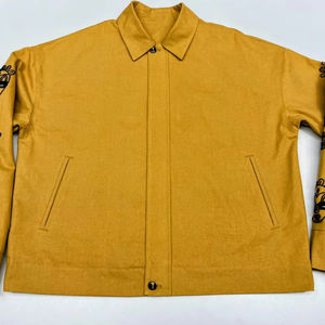 Veste universitaire réversible à motif de points imprimé artisanal traditionnel, style hip-hop, pour tenue culturelle, taille XS - Product Image 1