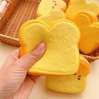 Jouets sensoriels anti-stress en PU à rebond lent, personnalisables, en forme de pain, de croissant et de briquettes, mignons, pour la décompression, vente en gros