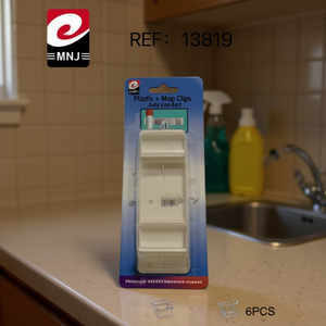 Plastic Mop Clips Adhesive Holder 6Pcs For Cleaning Tools Storage - Product Image 2