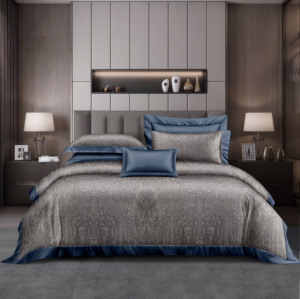 Giảm giá thanh lý chăn ga gối đệm in lụa hiện đại thiết kế mới, chất liệu polyester, dùng cho nhà ở hoặc khách sạn - Product Image 1