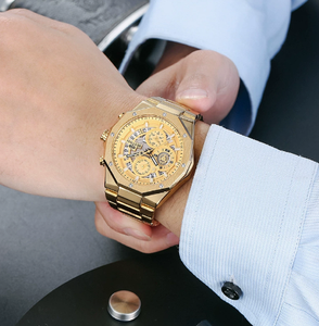 BESTWIN 114C Stainless Steel Design Mechanical Watch Men for Sale Fashion Brand Luxury Sport Watrches - Product Image 1