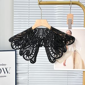 Vente en gros de <span class=keywords><strong>col</strong></span> détachable personnalisé, <span class=keywords><strong>col</strong></span> en dentelle guipure blanche pour enfants, <span class=keywords><strong>faux</strong></span> <span class=keywords><strong>col</strong></span> creux brodé au <span class=keywords><strong>crochet</strong></span> en dentelle - Product Image 5