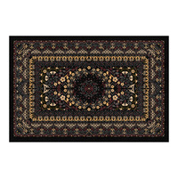 Tapis de salon haut de gamme en velours belge à motif géométrique de style américain rétro, imperméable et résistant aux taches, pour chambre à coucher et chevet.