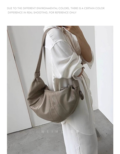 2024 New Fashion Handbags Female <b>Hobos</b> Shoulder <b>Bag</b> High Quality Soft Leather Half Moon <b>Crossbody</b> <b>Bags</b> for Women - Product Image 3