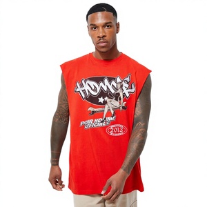 Camisetas sin Mangas con Logotipo Personalizado, Estilo Vintage Lavado, Ropa Deportiva de Alta Calidad, 100% Algodón Tejido, 260 GSM, Secado Rápido, Cuello Redondo - Product Image 1