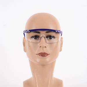 แว่นตานิรภัย PC Ansi Z87.1 CE และ <span class=keywords><strong>En</strong></span> <span class=keywords><strong>166F</strong></span> กันหมอกป้องกันการกระแทกแว่นตานิรภัยพร้อมกรอบไนล่อนปรับได้ - Product Image 4