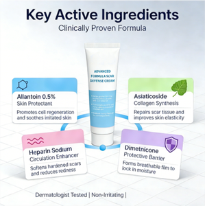 Crema Reparadora de Cicatrices Postoperatorias <span class=keywords><strong>con</strong></span> Alantoína y Tecnología Multi-Target para la Curación de Heridas Quirúrgicas Después de la Retirada de Suturas 20g - Product Image 5
