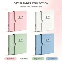 Carnet de notes thermique à couverture rigide avec logo personnalisé, journal rose couleur personnalisée, agenda quotidien, hebdomadaire, mensuel, avec étui de protection