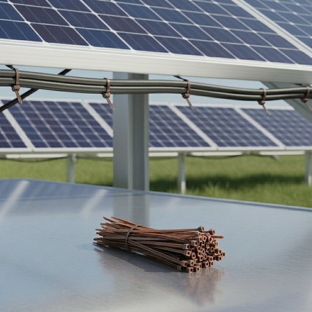 Solar Racking Wire Management Self-Locking UV Stable Nylon Ties 12mm X 500mm