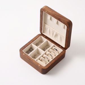 Large Capacity Solid Wood Jewellery <b>Box</b> <b>With</b> <b>Lock</b> Custom Engraved Logo Wooden <b>Jewelry</b> Organizer <b>Box</b> for Rings Earrings Necklaces - Product Image 1