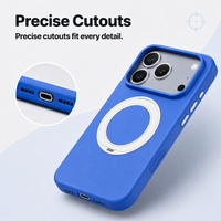 Coque de téléphone magnétique de luxe anti-chute C0373 pour iPhone 16 17 18 Pro Max avec support anneau pliable dissimulé et protection intégrale