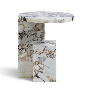 Table d'appoint en marbre Calacatta populaire Table d'appoint en marbre de luxe <span class=keywords><strong>Vitali</strong></span> Calcatta pour la décoration intérieure - Product Image 1