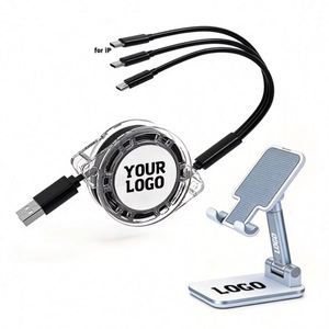 Wholesale Gift C Retractable Multi Usb Charge Logo Kable Portable 3 in 1 <b>Charging</b> <b>Cable</b> Custom Promotional Gifts - Product Image 1