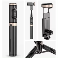 Q12 Selfie Stick Met Verborgen Ontwerp Versterkt Draadloze Draagbare Afstandsbediening Uitschuifbaar Opvouwbaar Voor Telefooncamera Nieuw Ontwerp