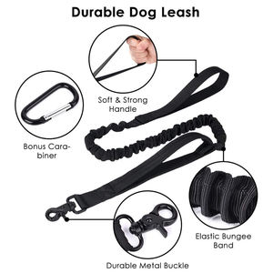 <span class=keywords><strong>Collar</strong></span> táctico para perro y Correa, <span class=keywords><strong>collar</strong></span> ajustable de nailon para entrenamiento al aire libre y correa elástica resistente con manos libres - Product Image 3