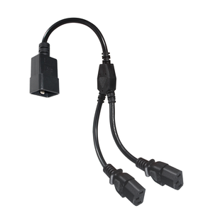 Dây Nối Dài Đôi 14Awg Pdu 16A Chi Nhánh Iec 320 C20 Nam Đến Đôi 2 C13 Cáp Y Splitter - Product Image 6