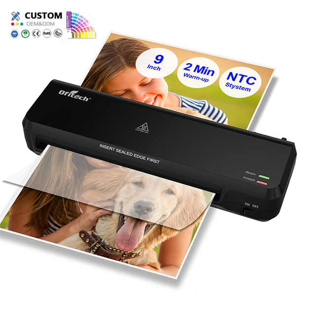 Ofitech Portable A4 Laminator Heat Press Laminating Machine Fast Cold Thermal Paper Documents Laminating Machine