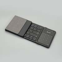 Clavier optique sans fil pliable 2,4 G BT double mode triple voie avec pavé tactile, interface USB Plug & Play pour PC - Nouveau clavier laser