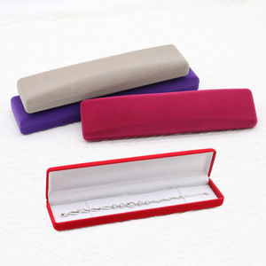 Scatola per Gioielli Rettangolare in Velluto di Qualità con Materiale Plastico+Velluto Design Semplice Colore e Logo Personalizzabili - Product Image 5