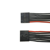 Kabel Jumper Flat Dupont Kustom Male Male Multi Pin Housing Pitch 2.54mm Panjang Kustom Berlapis Timah Tembaga untuk Peralatan Rumah Tangga