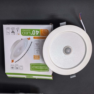 Luz LED con Sensor Aulipur AC180-220V, Sensor de <span class=keywords><strong>Movimiento</strong></span> PIR y Sensor de Cuerpo Humano, Downlight Empotrable Ultrafino, 7W 9W 12W Opcional - Product Image 2