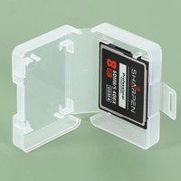 Estuche Protector Multifuncional SUNSHING para Tarjetas de Memoria XD XQD NM, Organizador de Tarjetas de Cámara con 4 Ranuras, Estuche de Plástico para Tarjetas SD CF TF SIM