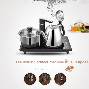110V 220V Double <b>Kettle</b> Set 1.2L Capacity <b>Stainless</b> <b>Steel</b> Automatic Pump Water Safety Auto-off Function Heat-Resistant Handle - Product Image 2