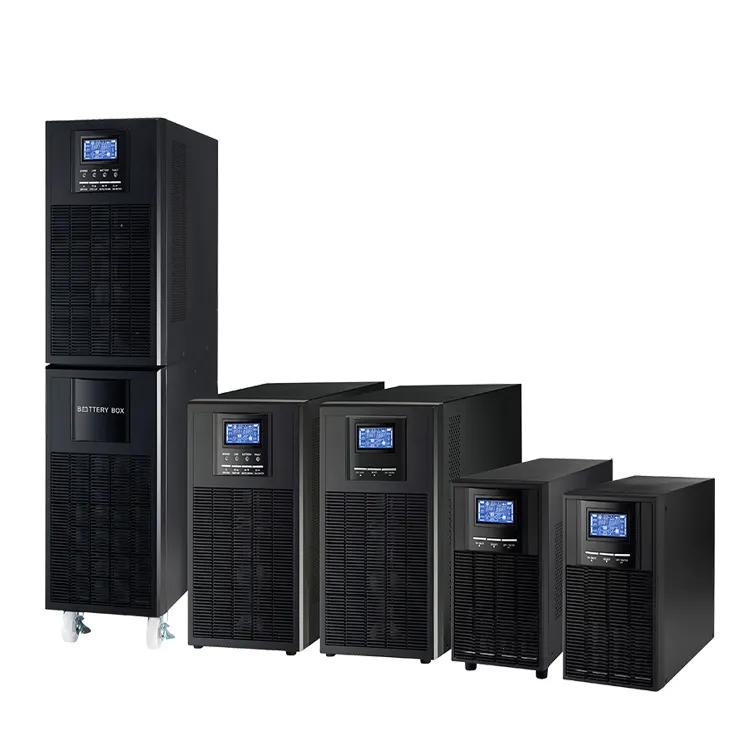 バッテリー内蔵3KW 5400VA 9KVAオンラインダブル変換UPS