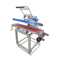 Machine de presse à chaud manuelle simple utile pour lanière Machines de sublimation d'impression de ruban de sangle 25*100CM pour vêtements