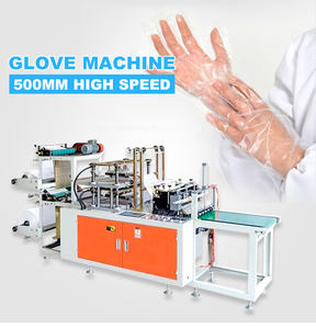 Machine pour la fabrication <span class=keywords><strong>de</strong></span> gants jetables, pièces, Double lignes, plastique CPE PE - Product Image 2