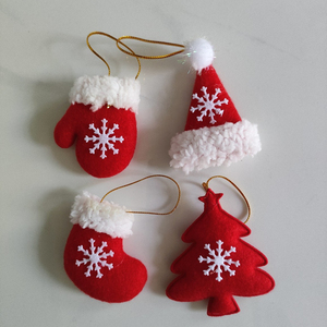 Chapeau en fourrure de Père Noël avec coton pour décoration de Noël faite à la main, accessoires tête de cerf - Product Image 6