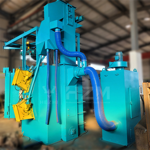 Jantes en alliage d'aluminium Sableuse verticale compacte Tout-en-un Spinner Hanger Rims Cleaning Sand Blasting Machine - Product Image 6