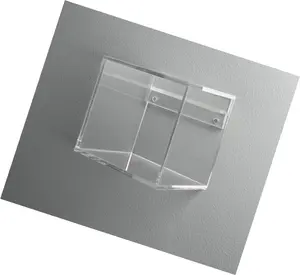 Clear Cube Storage Shelf Wand-Acryl-Display box mit 2 Schrauben