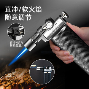 Direct Punch Windproof <b>Welding</b> <b>Torch</b> Metal Outdoor Barbecue Camping Tool With Adjustable Flame Piezo Ignition - Product Image 1
