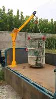 Mini-grue de levage hydraulique électrique télécommandée 200kg/500kg/1000kg/2000kg pour camion/tracteur/remorque marine/agricole
