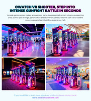 Owatch Plateforme de mouvement dynamique pour jeu de tir VR en position debout avec machine à tir et jeu de combat au pistolet, pour parcs d'attractions et centres de jeux