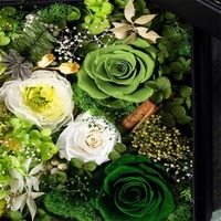 Vente en gros Coffret cadeau tête d'hortensia roses conservées de luxe Fleur éternelle pour Noël Fête des mères Anniversaire Saint-Valentin
