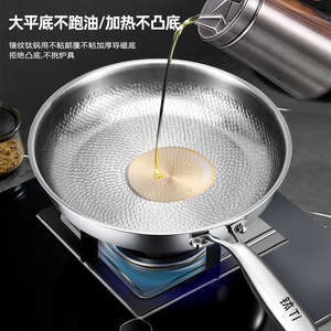 Titanium Frying <b>Pan</b> 32Cmm Hammered Nonstick Round For Steak Cooking - Product Image 4