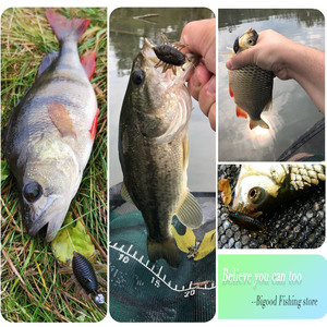 Señuelo de Pesca Artificial de Plástico Suave D1, 30 mm, 1.1 g, Cuerpo Hueco, <span class=keywords><strong>para</strong></span> <span class=keywords><strong>Pescar</strong></span> Lubina, Trucha y Perca - Product Image 5