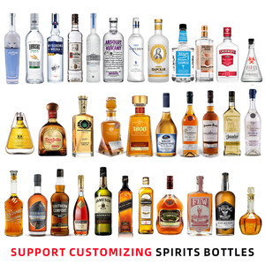 Bouteille de vodka en <span class=keywords><strong>verre</strong></span> de luxe 50 cl, forme plate, <span class=keywords><strong>verre</strong></span> super flint avec bouchon en bois T-Top pour <span class=keywords><strong>whisky</strong></span> et bourbon haut de gamme - Product Image 6