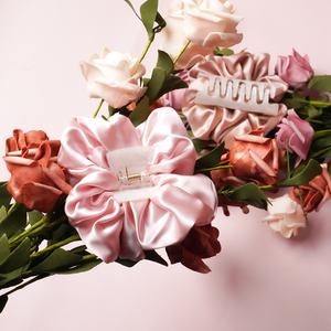 Beste Aangepaste 100% Moerbei Zijde <span class=keywords><strong>Scrunchies</strong></span> Maat En Kleur Voor Vrouwen - Product Image 2