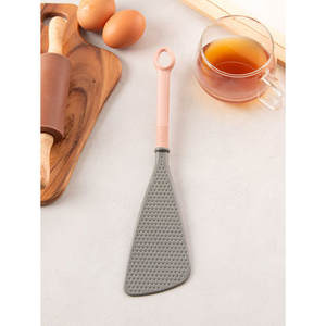 Spatola giapponese in acciaio inox a forma di fossetta per frittura e padelle utensili per uso domestico da cucina - Product Image 1